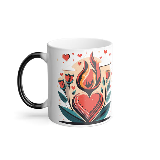 love Flame Color Morphing Mug, 11oz