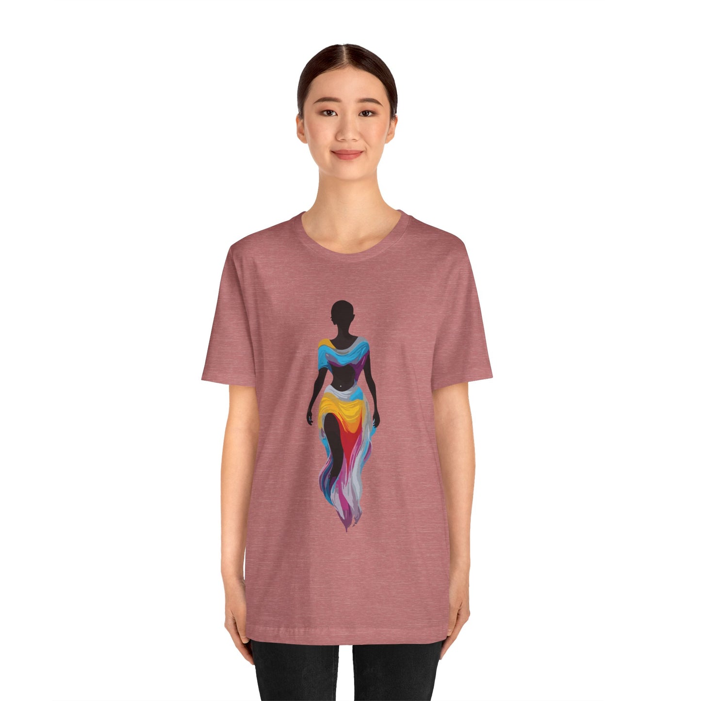 dark rainbow Unisex Jersey Short Sleeve Tee
