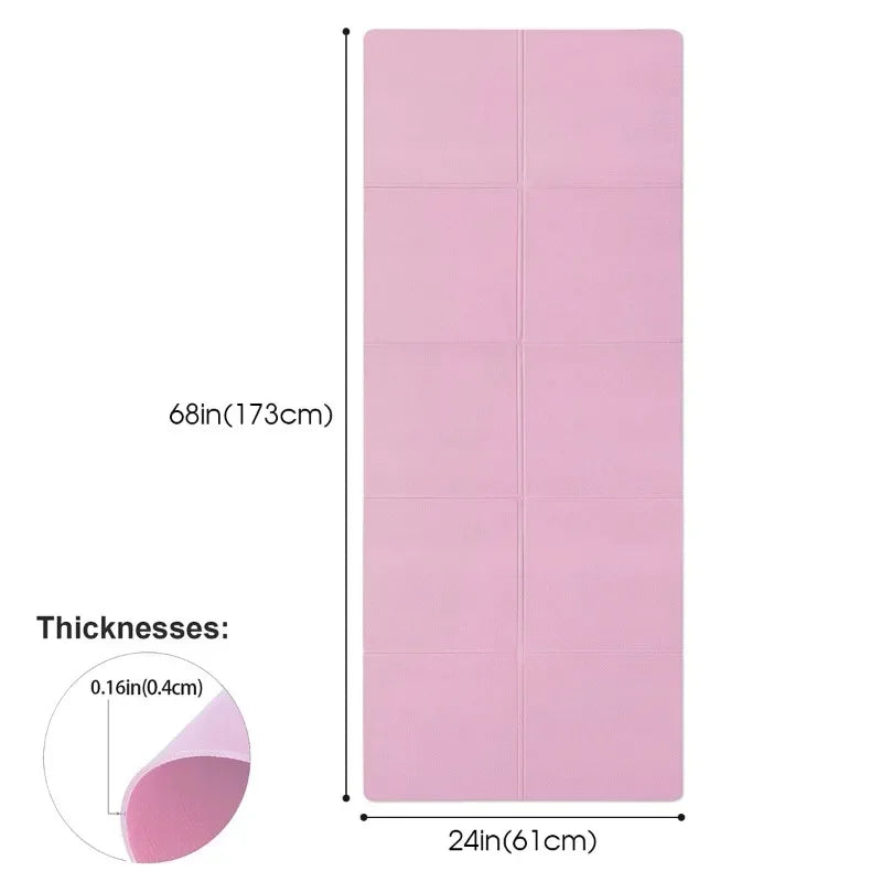 Foldable Yoga Mats Anti-slip Sport Fitness