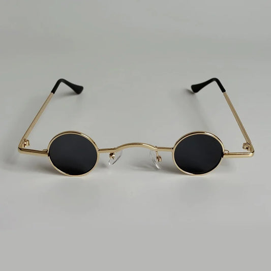 Ins 2022 Fashion Punk Round Sunglasses for Men Women Small Frame Vintage Steampunk Sun Glasses Hip Hop Style Eyeglasses