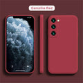 luxury Liquid Silicone Case for Samsung S25 S24 Galaxy S20 S21 S22 S23 FE Plus Note10 20 A52 A31 A41 A71 A51 A72 A70 A50 Coque