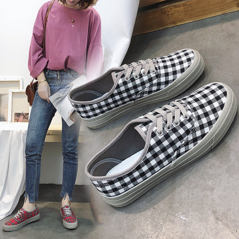 Vintage plaid shoes