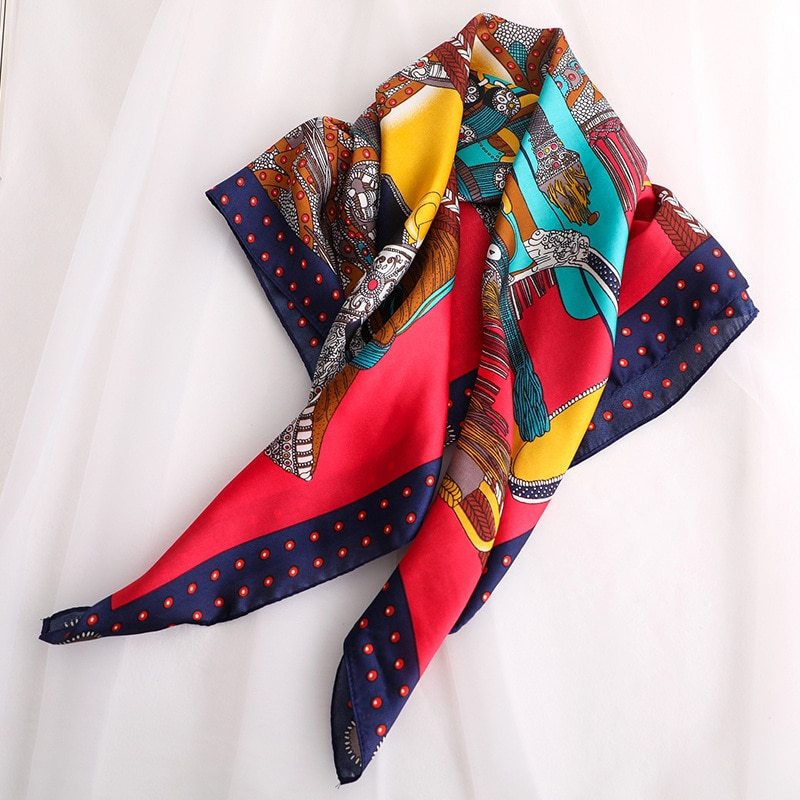 Ladies vintage silk scarf