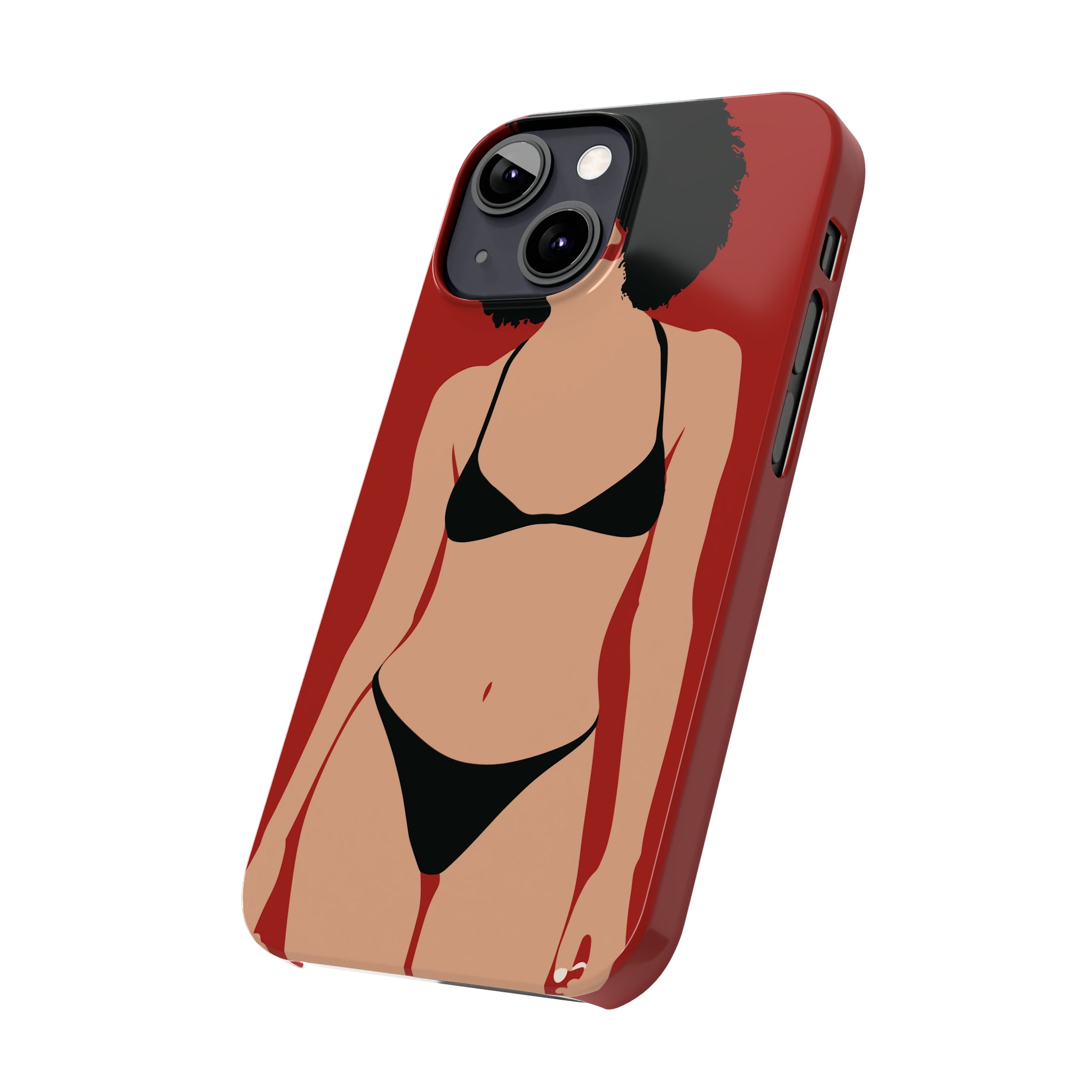 iPhone's lady in red Phone Cases