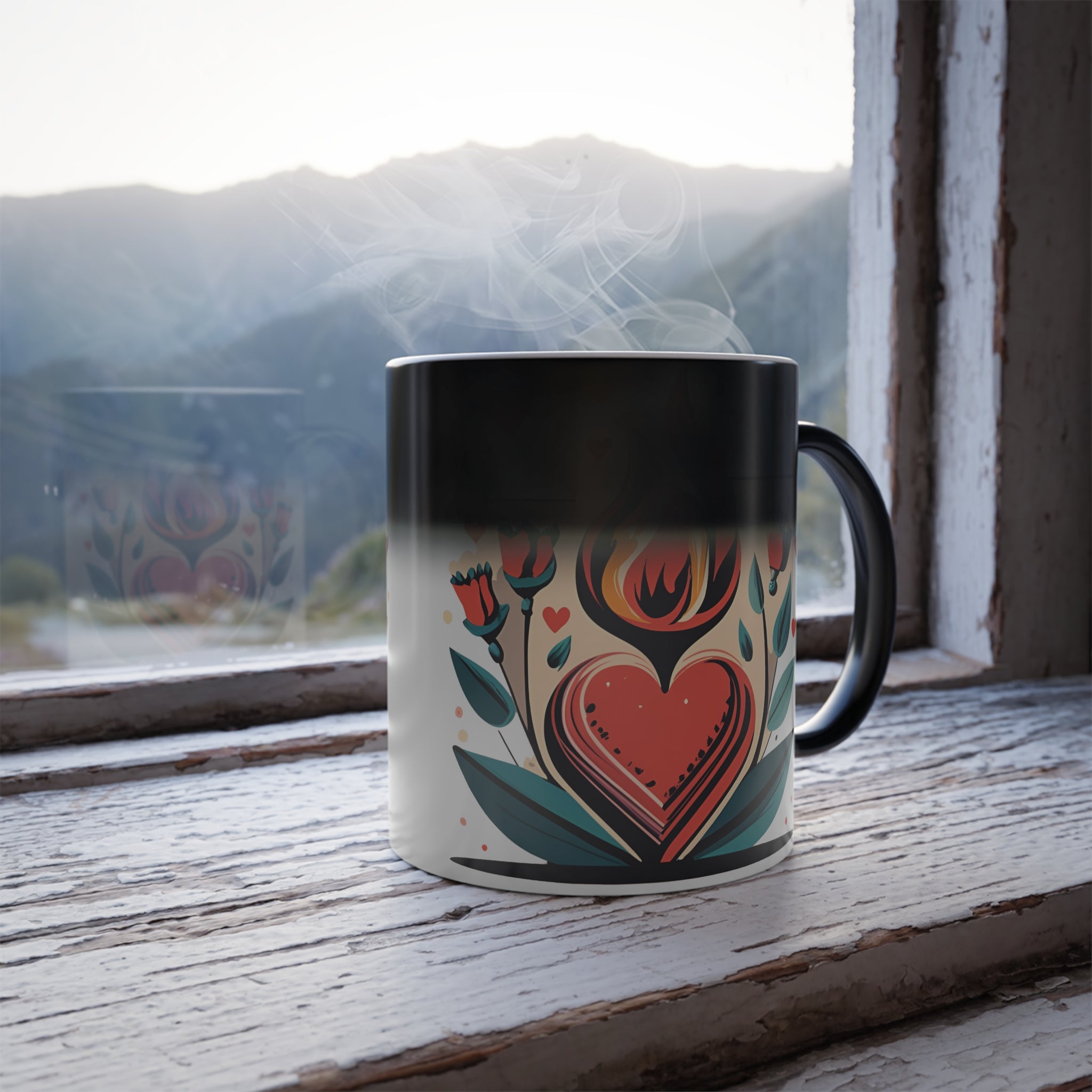 love Flame Color Morphing Mug, 11oz