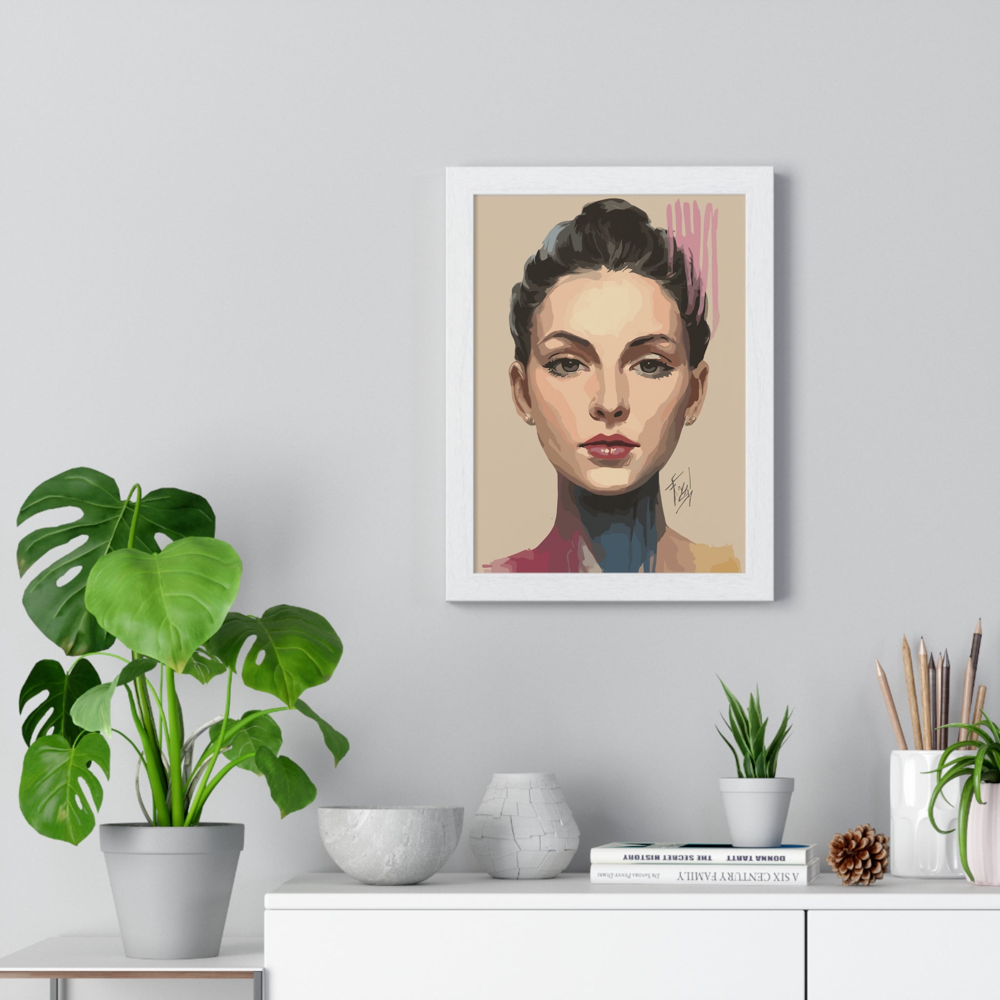 Rose Framed Vertical Poster