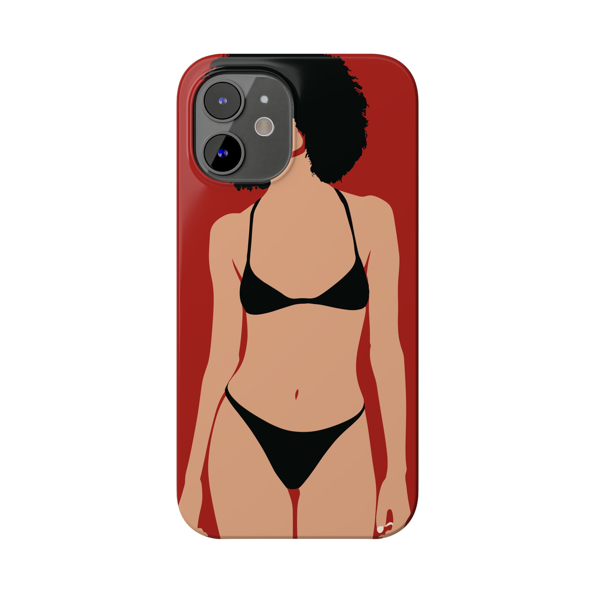 iPhone's lady in red Phone Cases