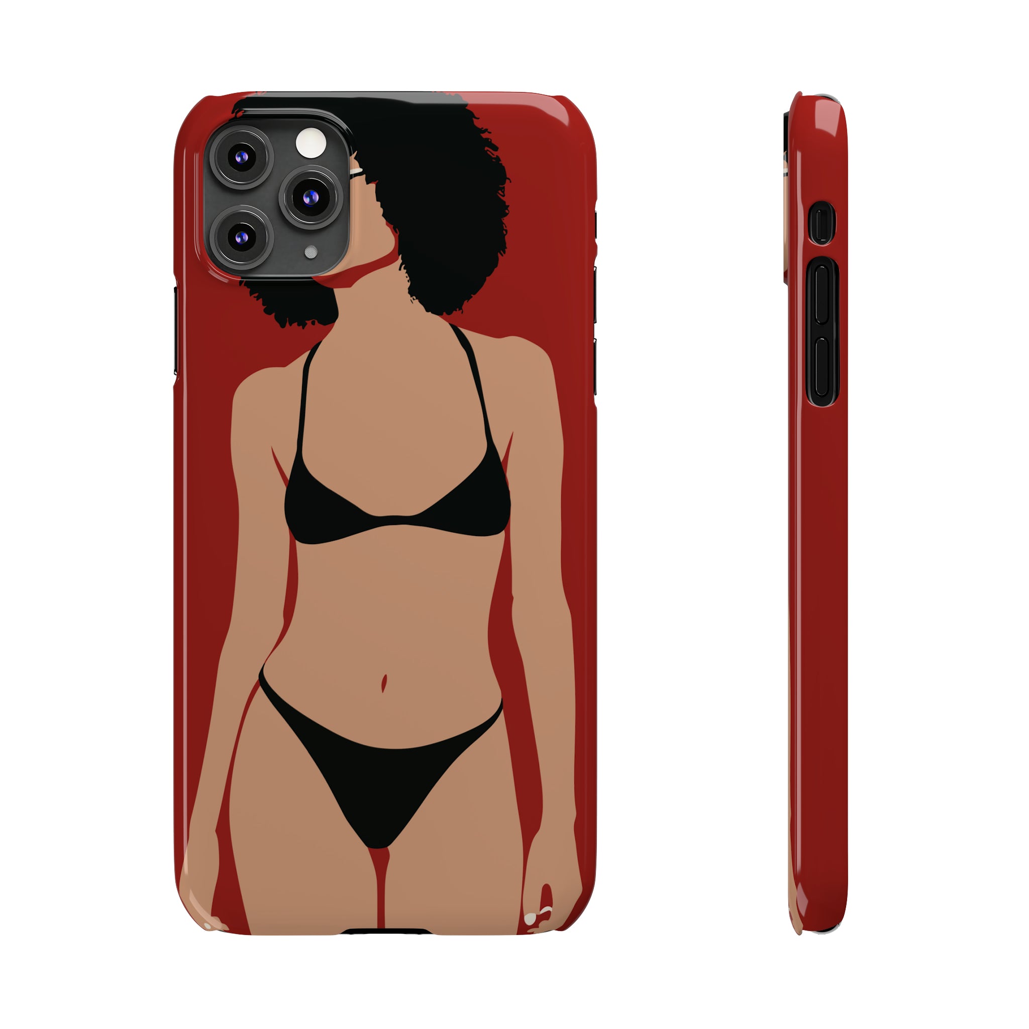 iPhone's lady in red Phone Cases