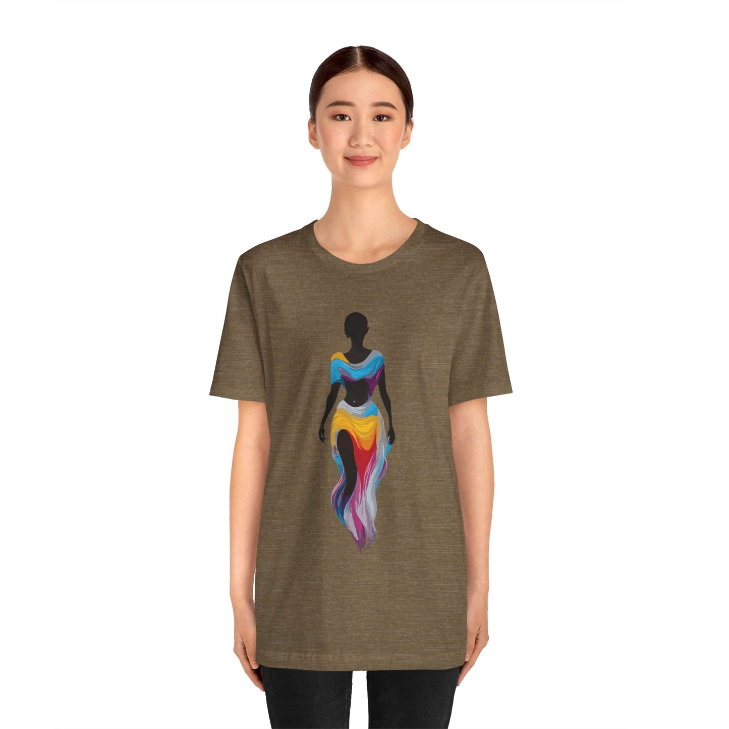 dark rainbow Unisex Jersey Short Sleeve Tee