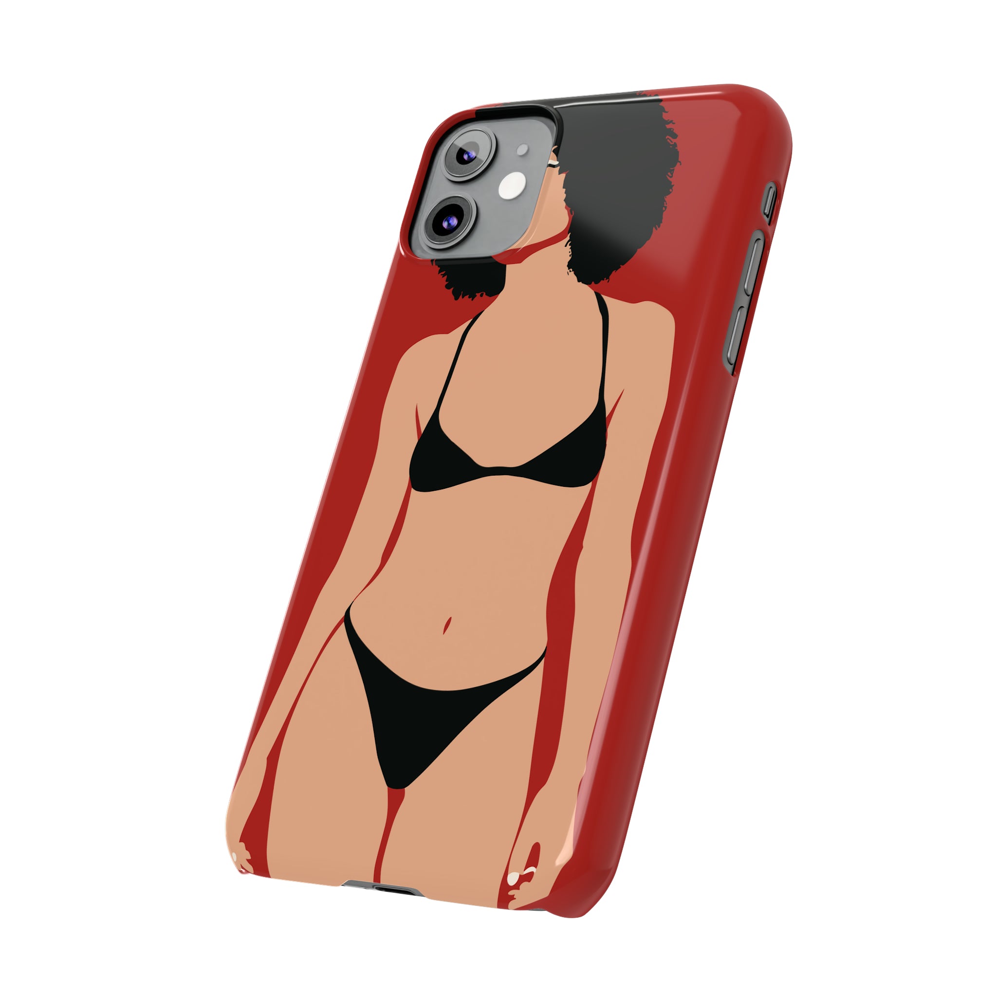 iPhone's lady in red Phone Cases