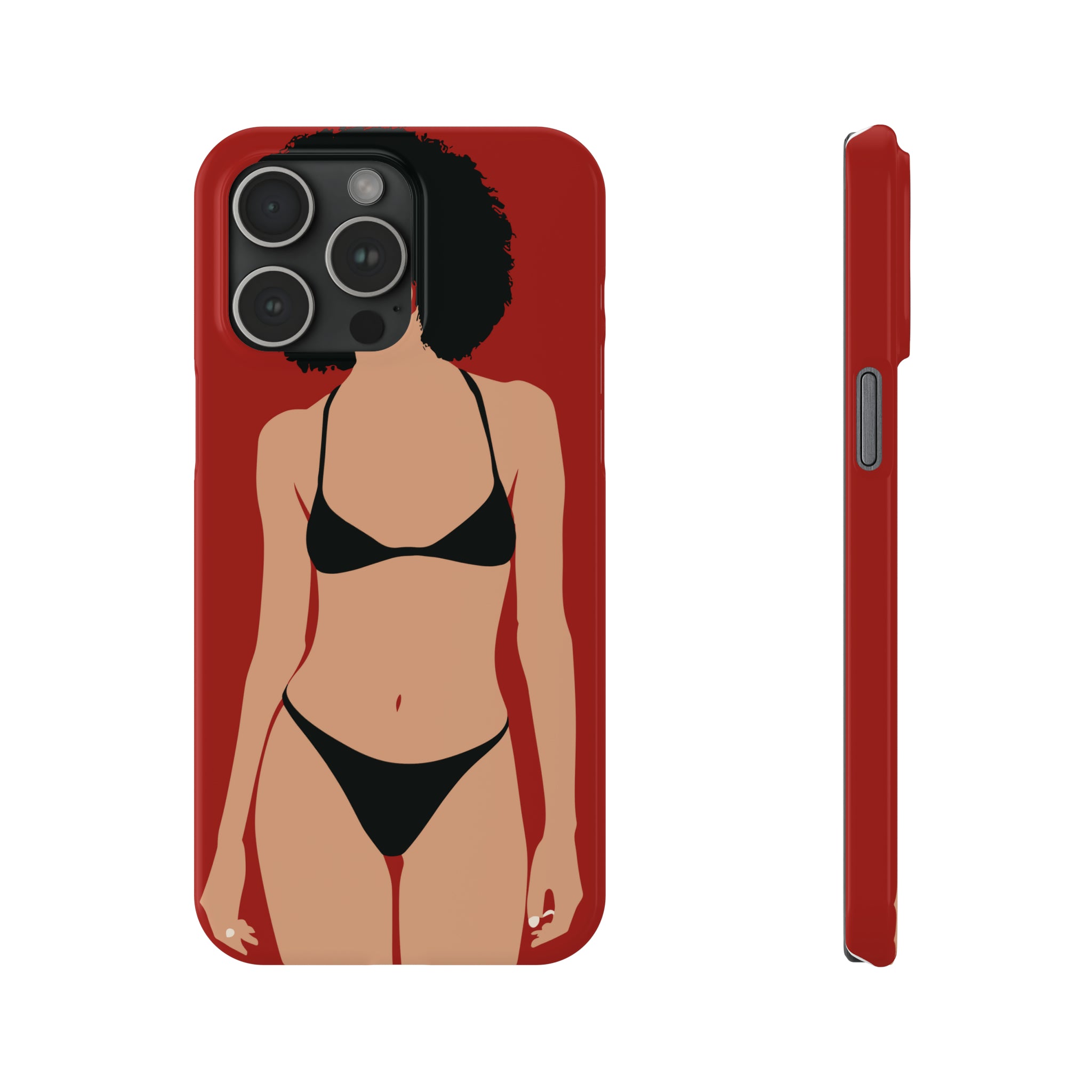 iPhone's lady in red Phone Cases