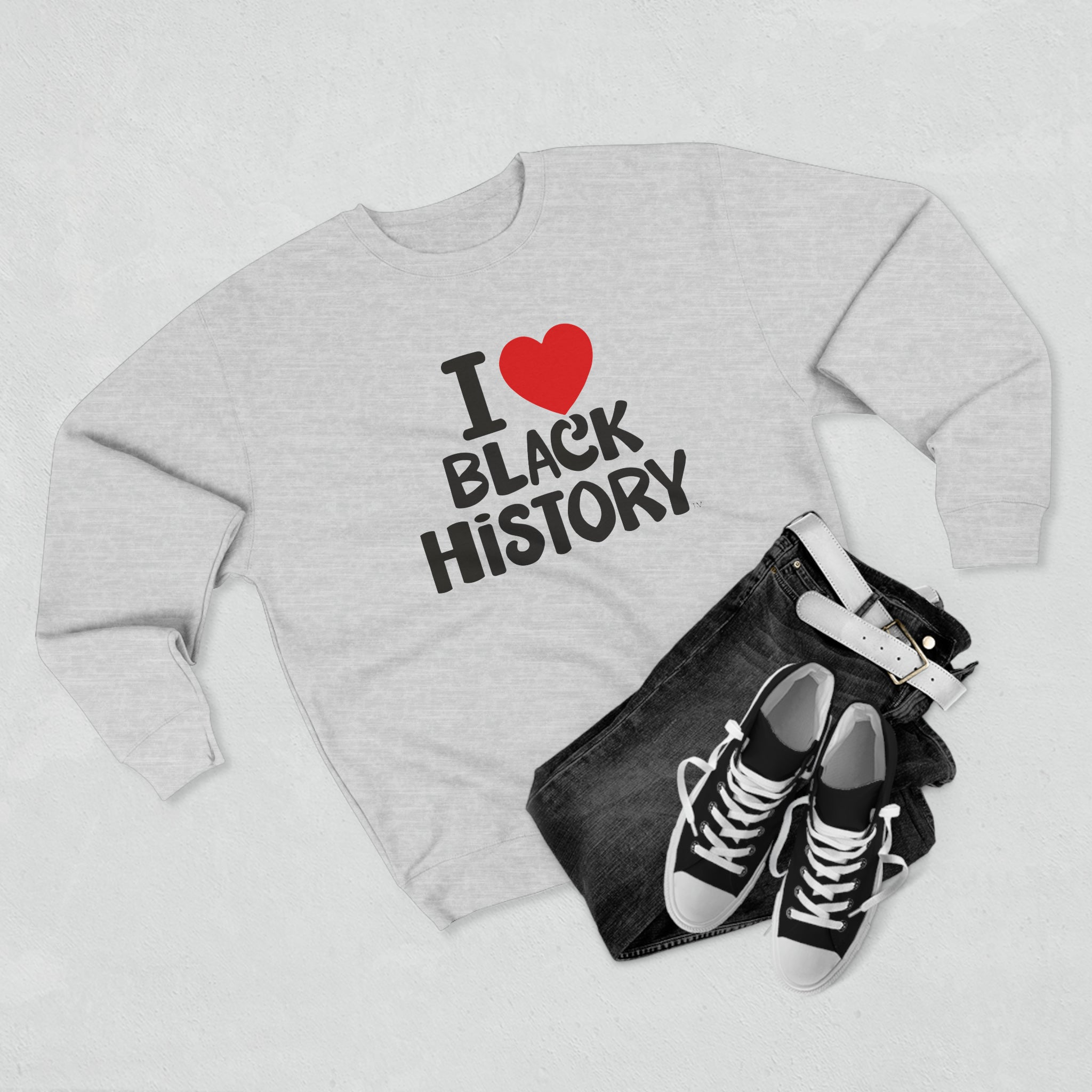 I Love Black History - BMH Unisex Premium Crewneck Sweatshirt