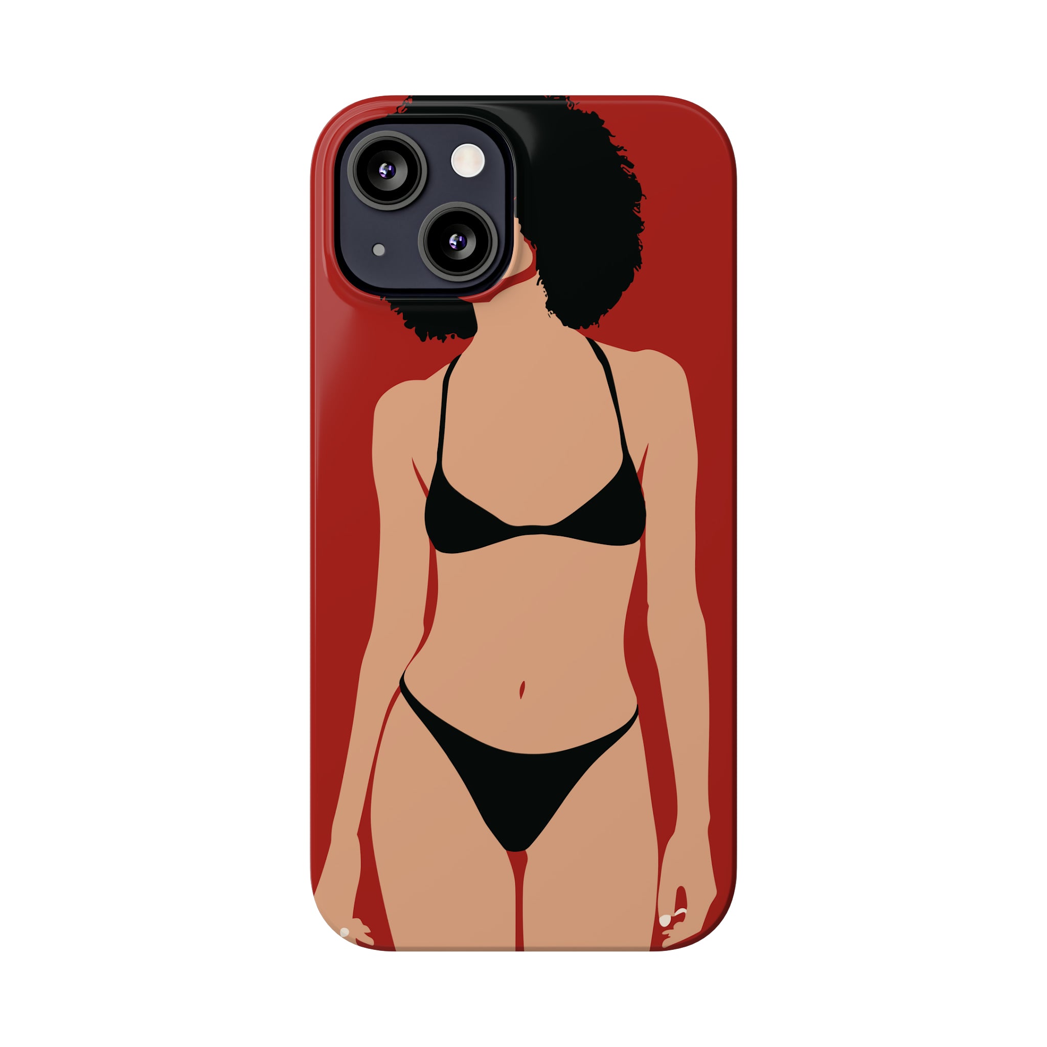 iPhone's lady in red Phone Cases