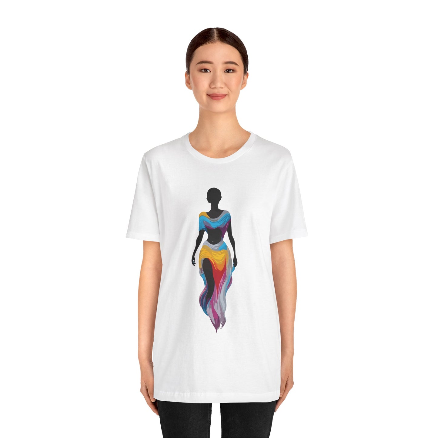 dark rainbow Unisex Jersey Short Sleeve Tee