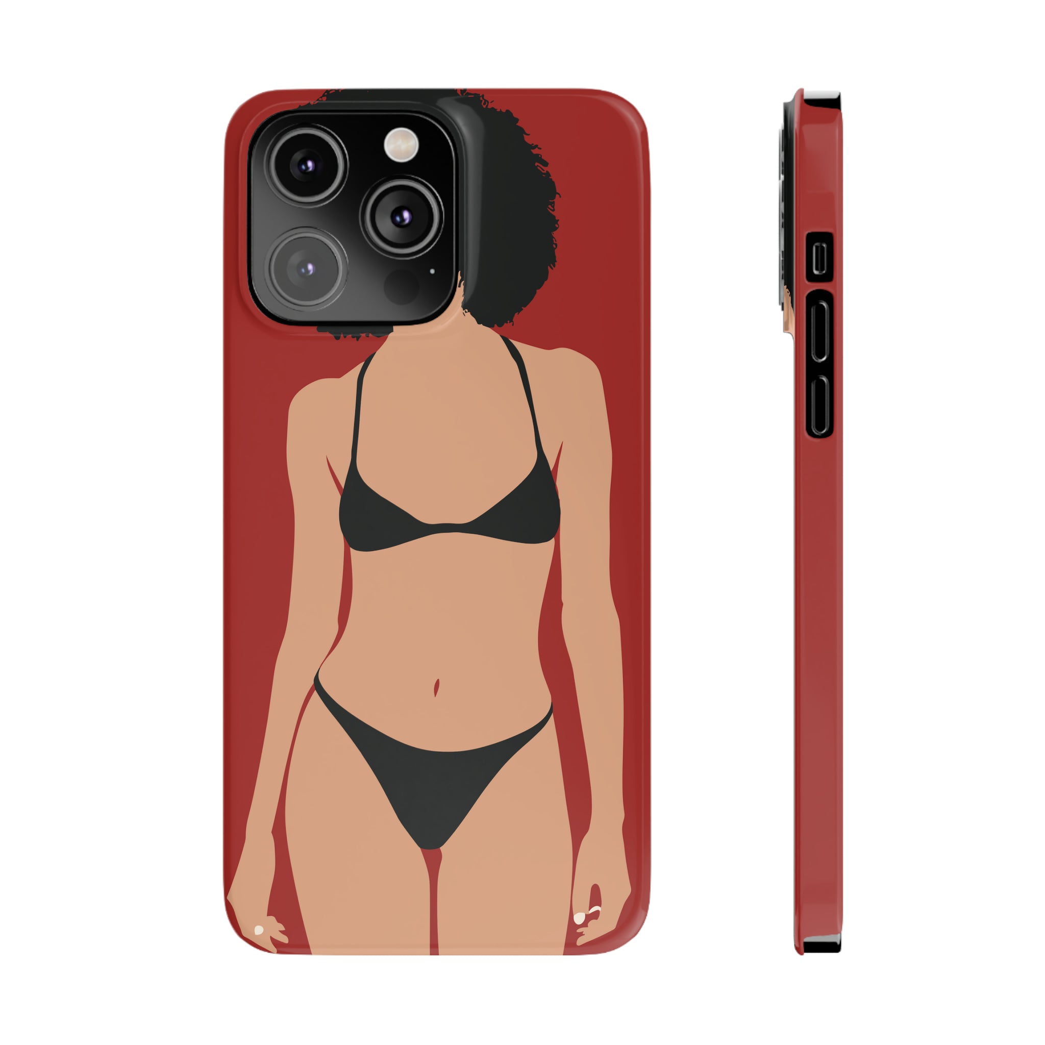 iPhone's lady in red Phone Cases