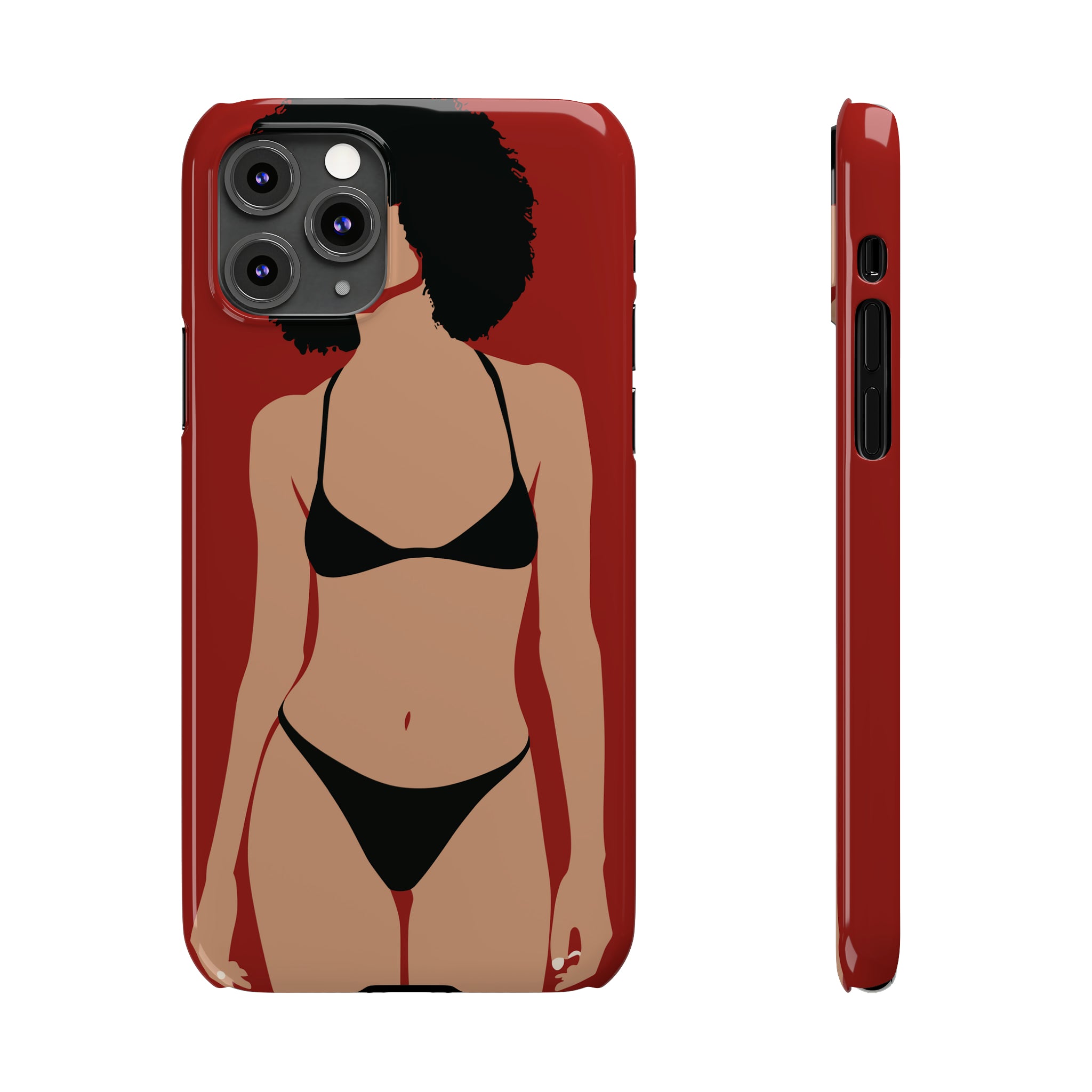 iPhone's lady in red Phone Cases