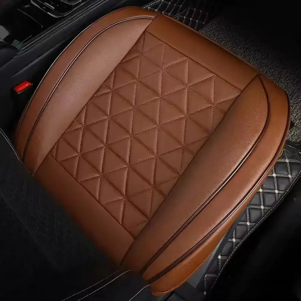 Car Front Seat Cover PU Leather Seat Protector Wear-resistant Universal Pad Accessories Mat Auto Interior Car Chair T5S2