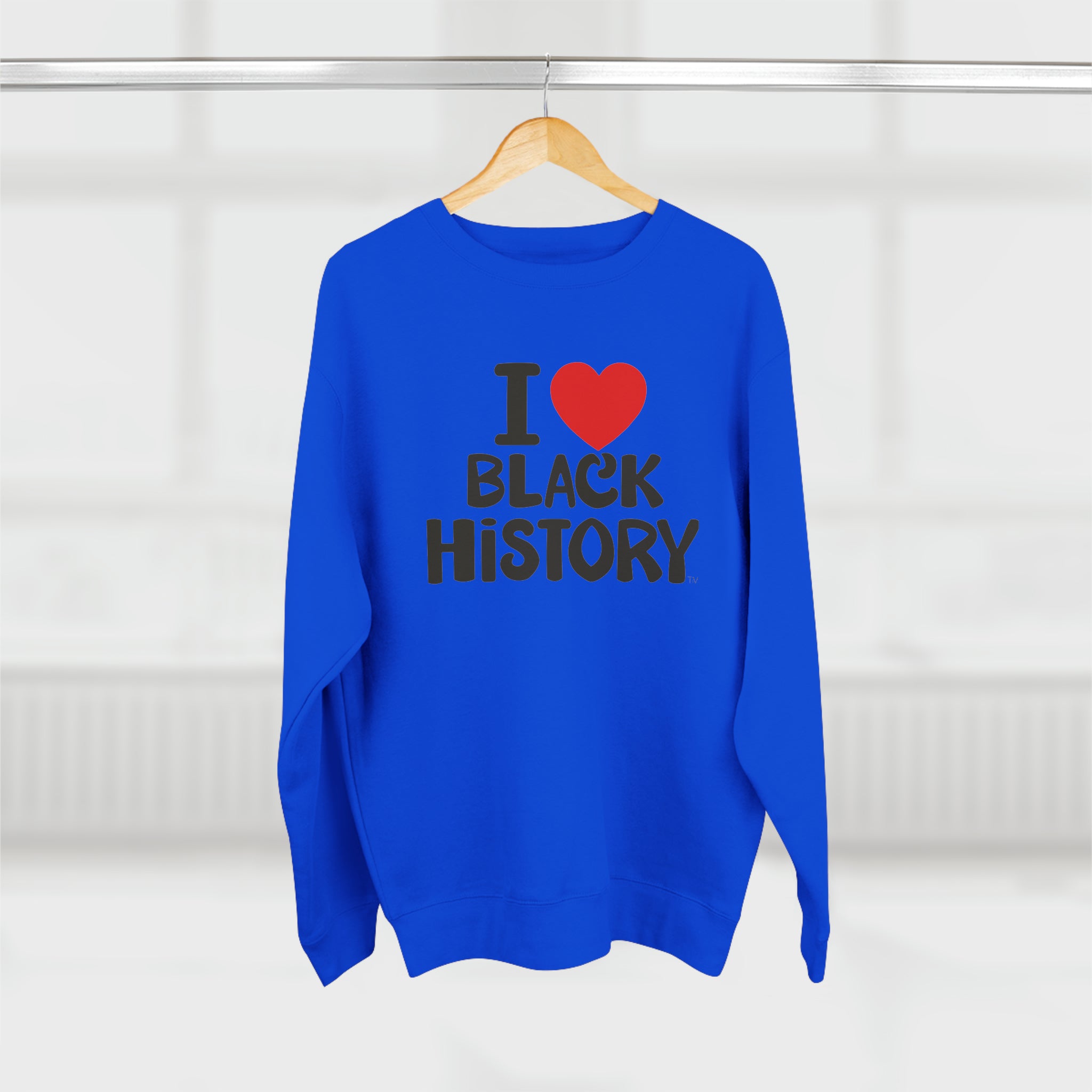 I Love Black History - BMH Unisex Premium Crewneck Sweatshirt