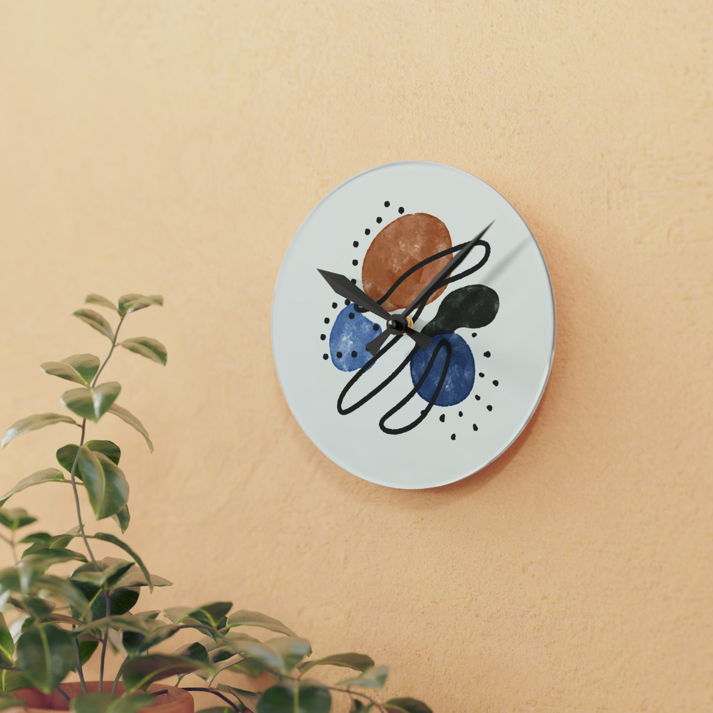 Vintage Acrylic Wall Clock