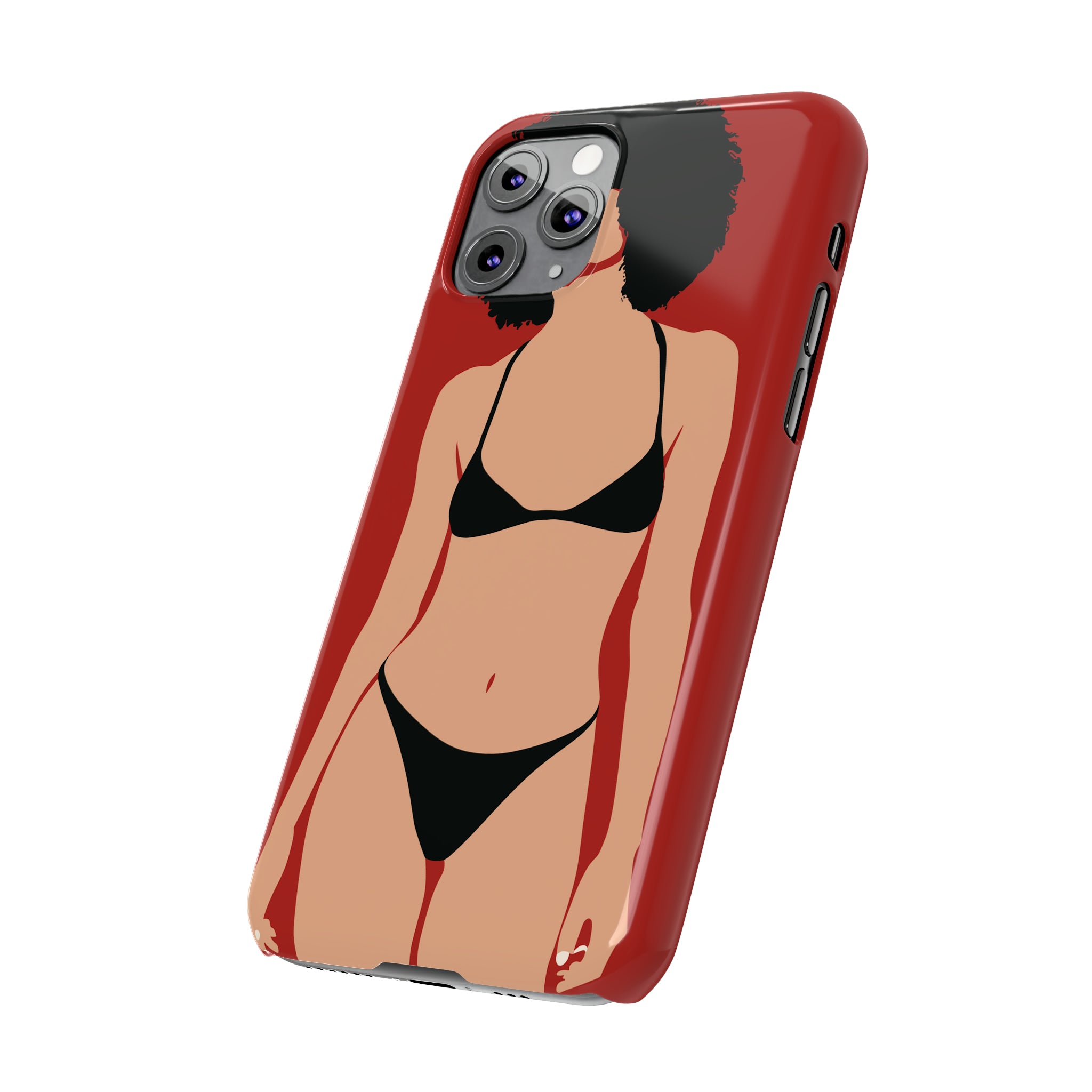 iPhone's lady in red Phone Cases