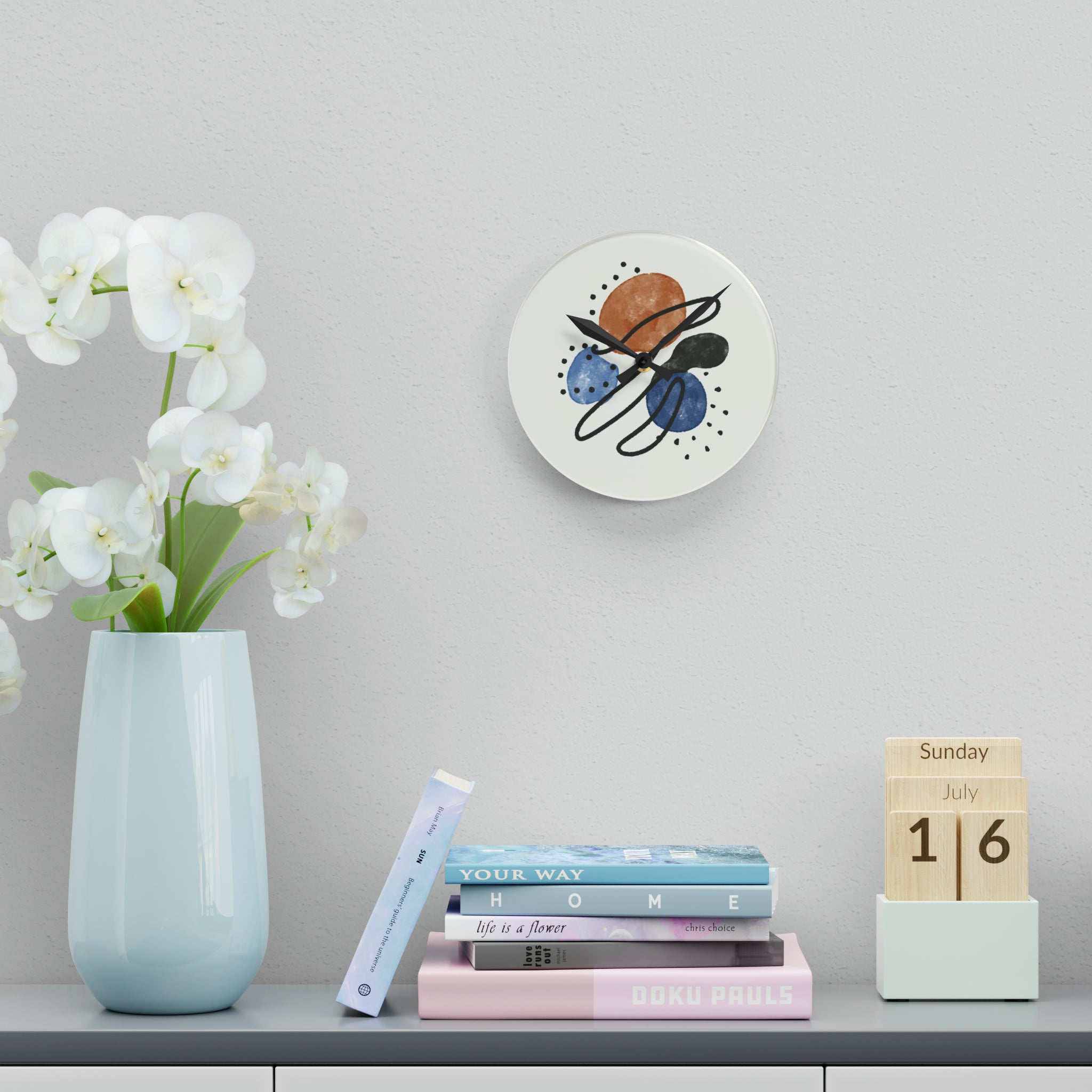 Vintage Acrylic Wall Clock