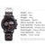 Men's wooden laser watch