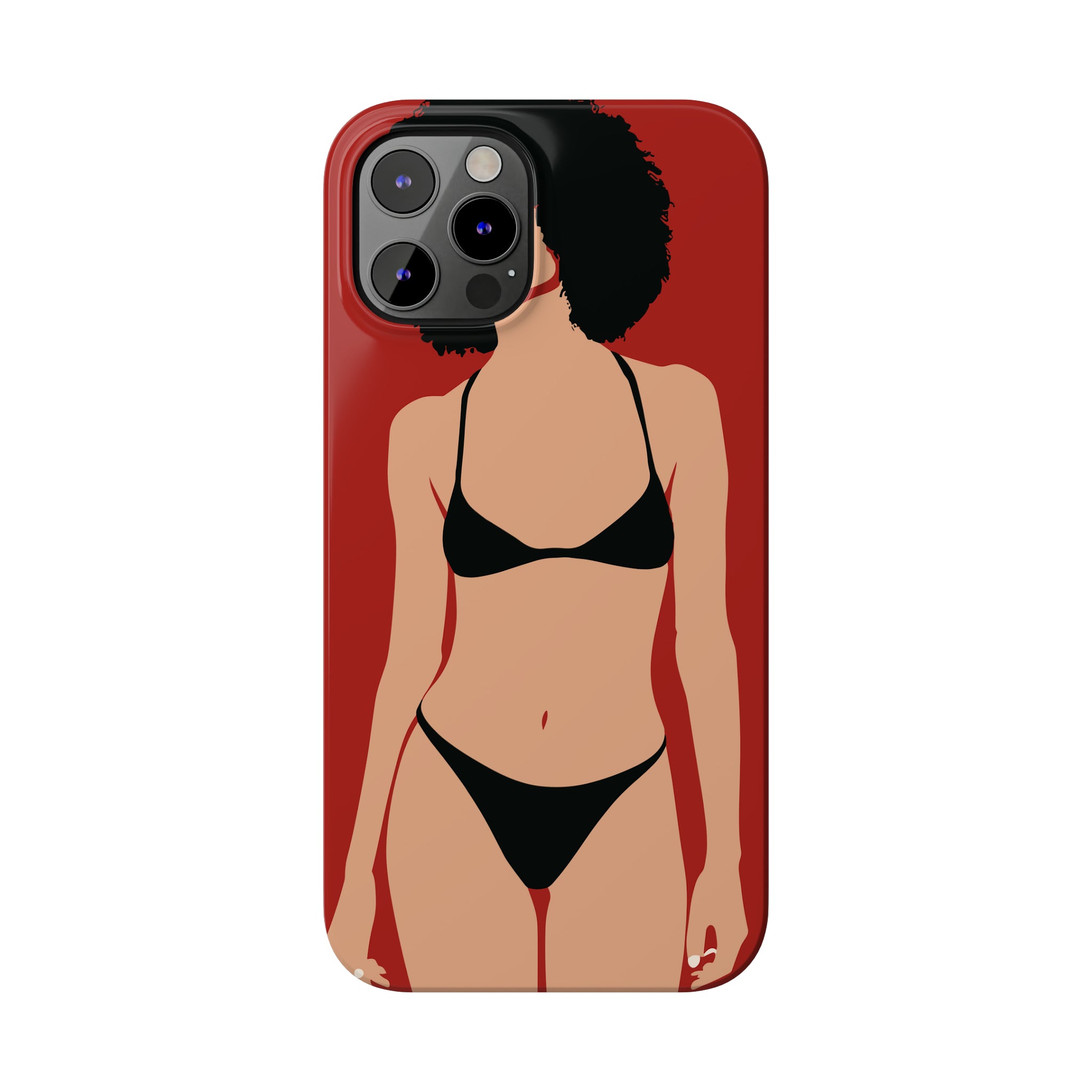 iPhone's lady in red Phone Cases