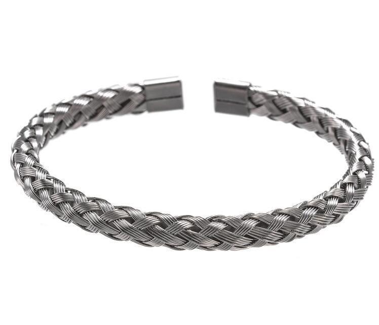 Letter Woven Square Stainless Steel Bracelet Bracelet