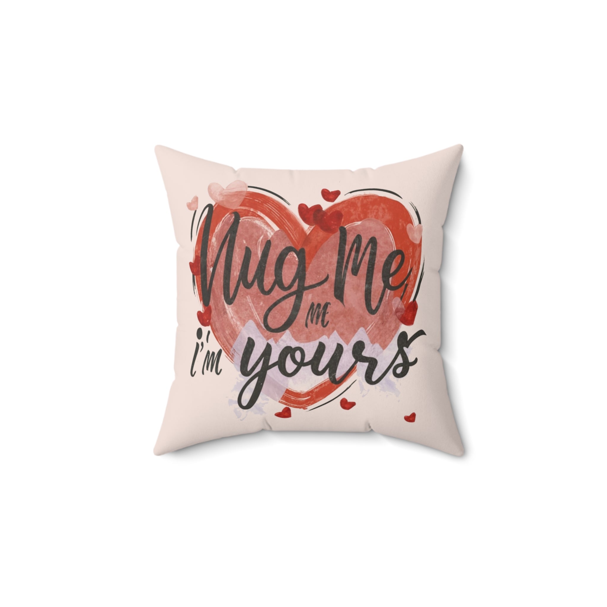 Hug me Spun Polyester Square Pillow