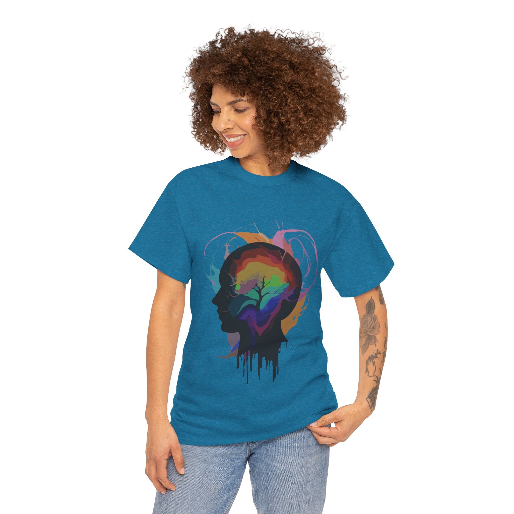 brain tree Unisex Heavy Cotton Tee