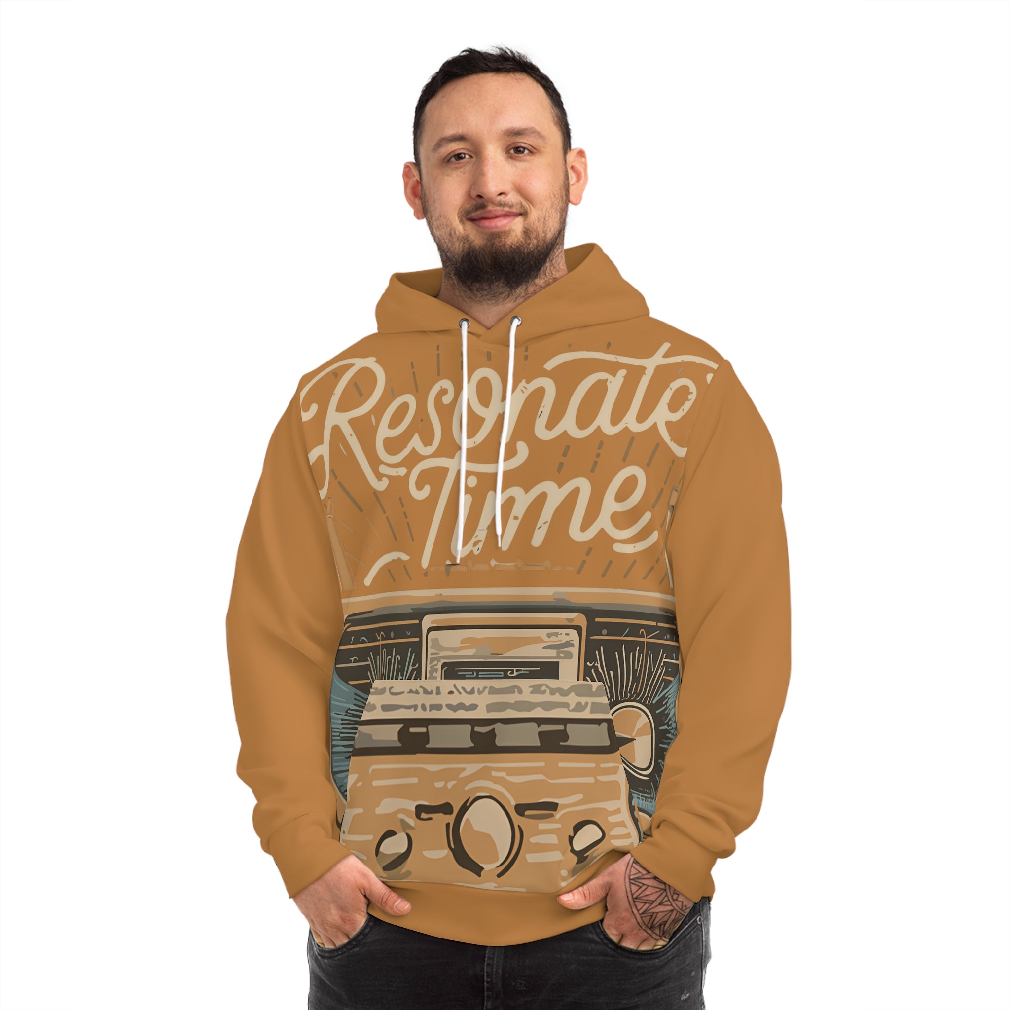 Resonate time Fashion Hoodie (AOP)