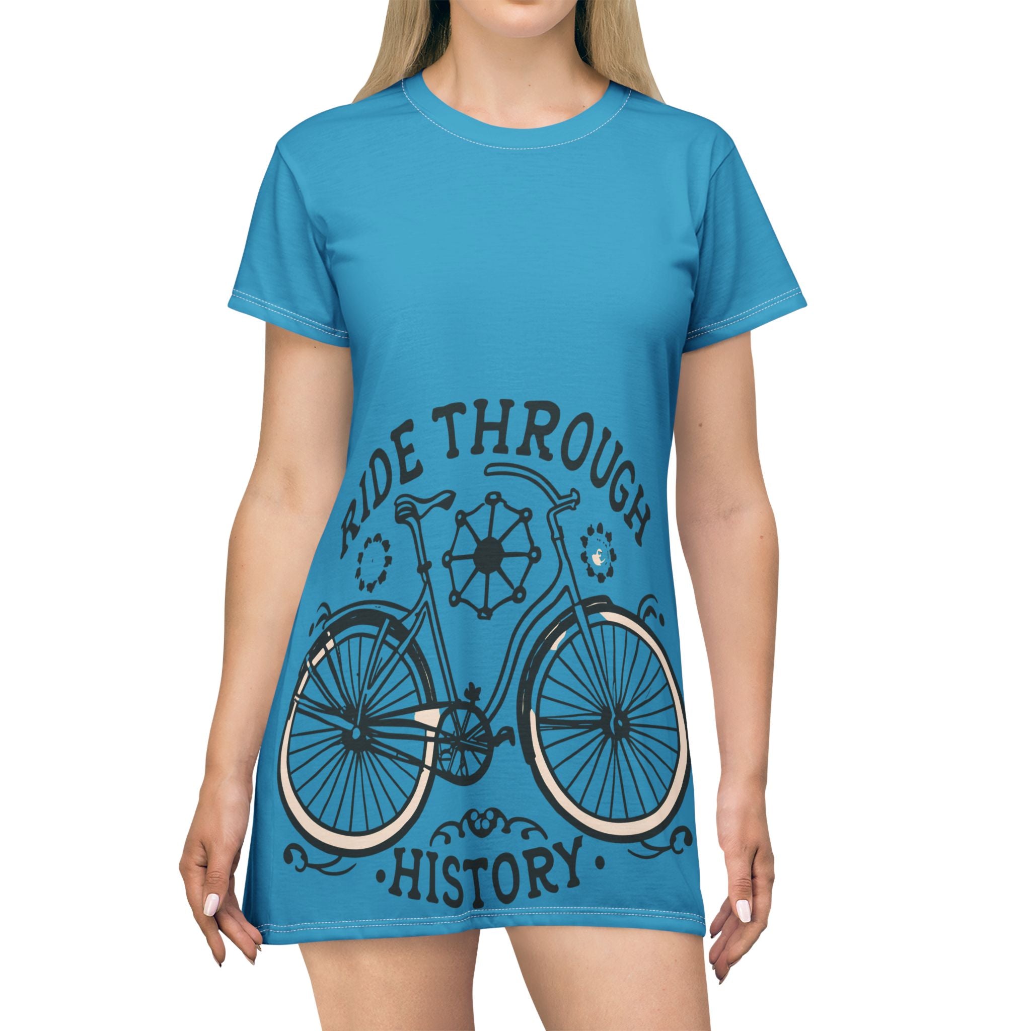 Ride Through Time Women T-Shirt Dress