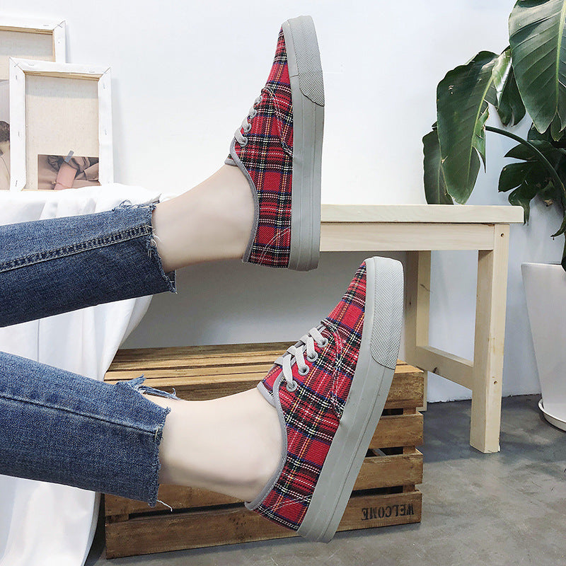 Vintage plaid shoes