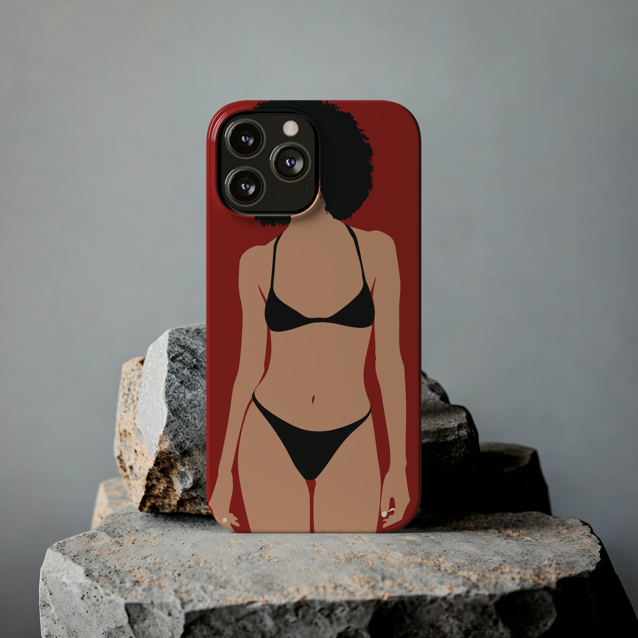 iPhone's lady in red Phone Cases