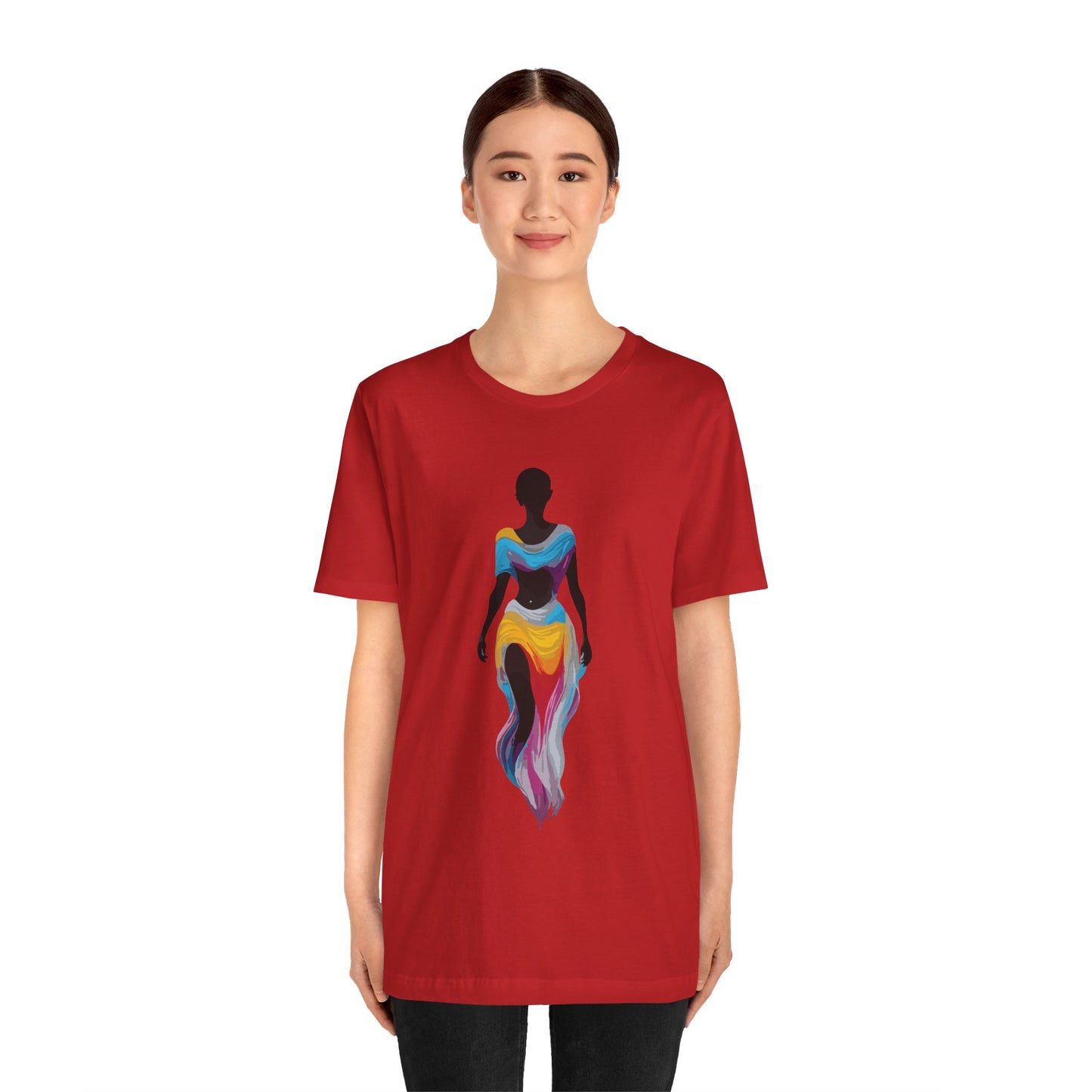dark rainbow Unisex Jersey Short Sleeve Tee