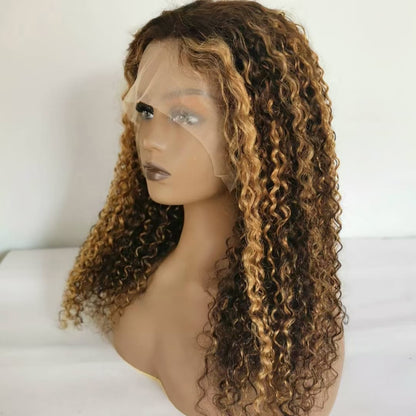 22” 13x4 HD Full Frontal Lace Wig – 100% Human Hair | Deep Wave | Glueless & Pre-Plucked