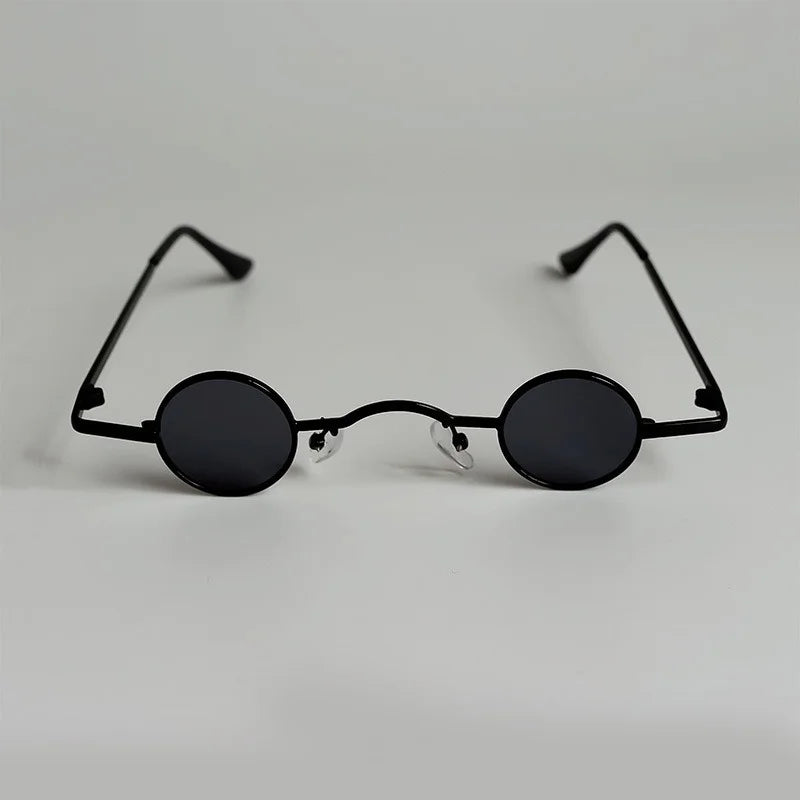 Ins 2022 Fashion Punk Round Sunglasses for Men Women Small Frame Vintage Steampunk Sun Glasses Hip Hop Style Eyeglasses