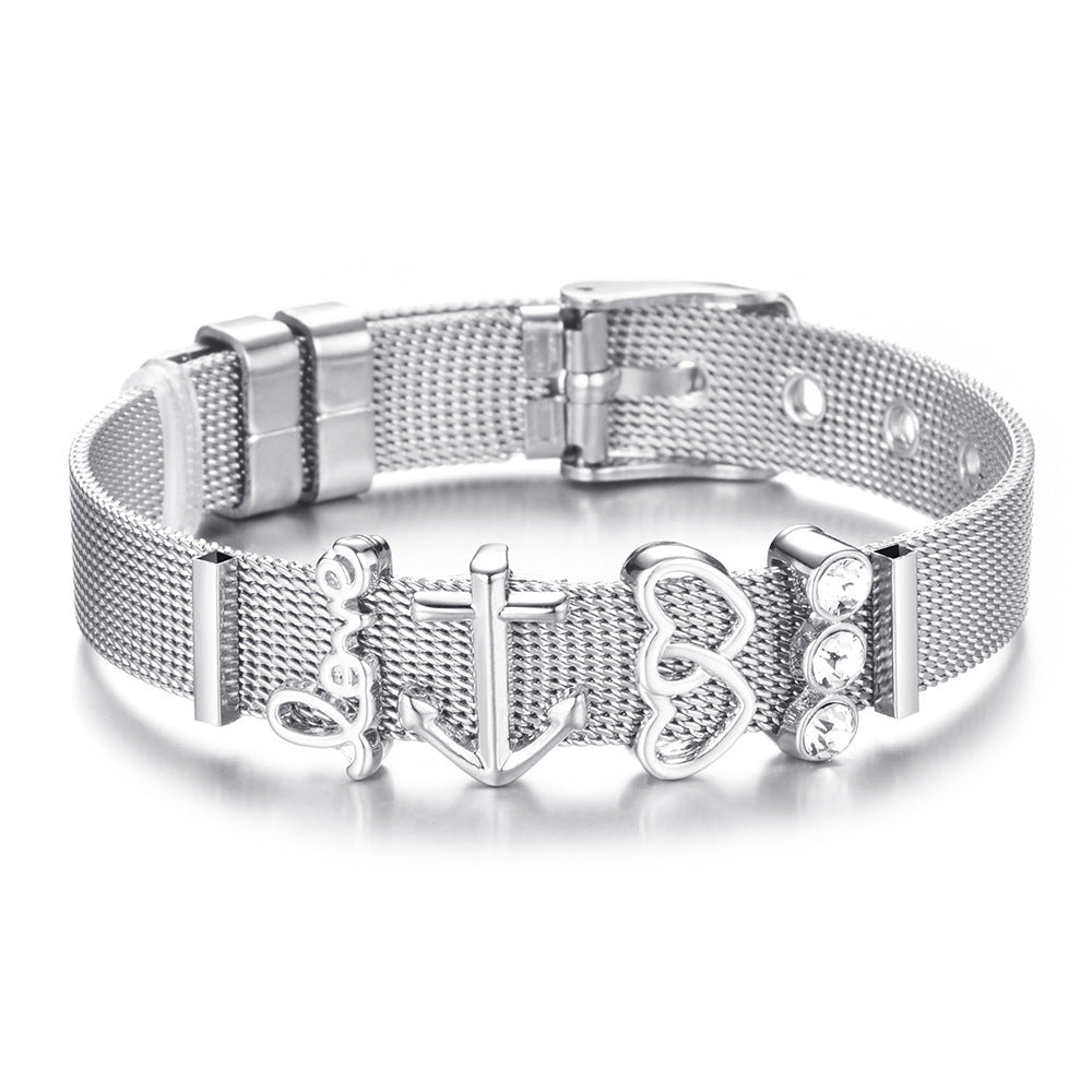 Keeper Stainless Steel Mesh Bracelet