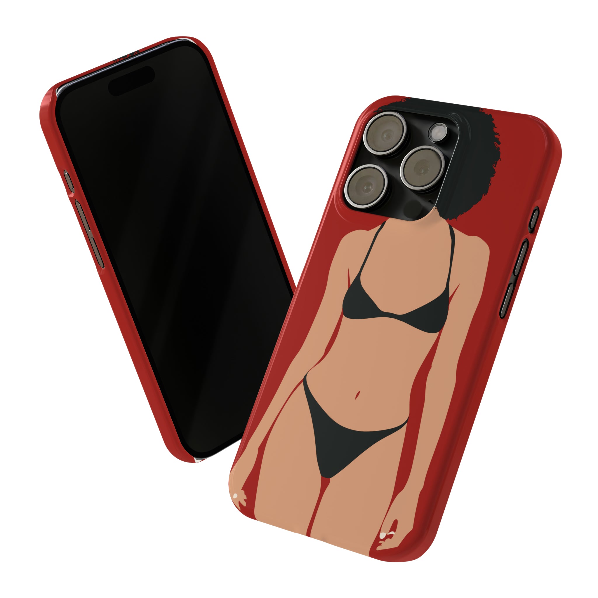 iPhone's lady in red Phone Cases