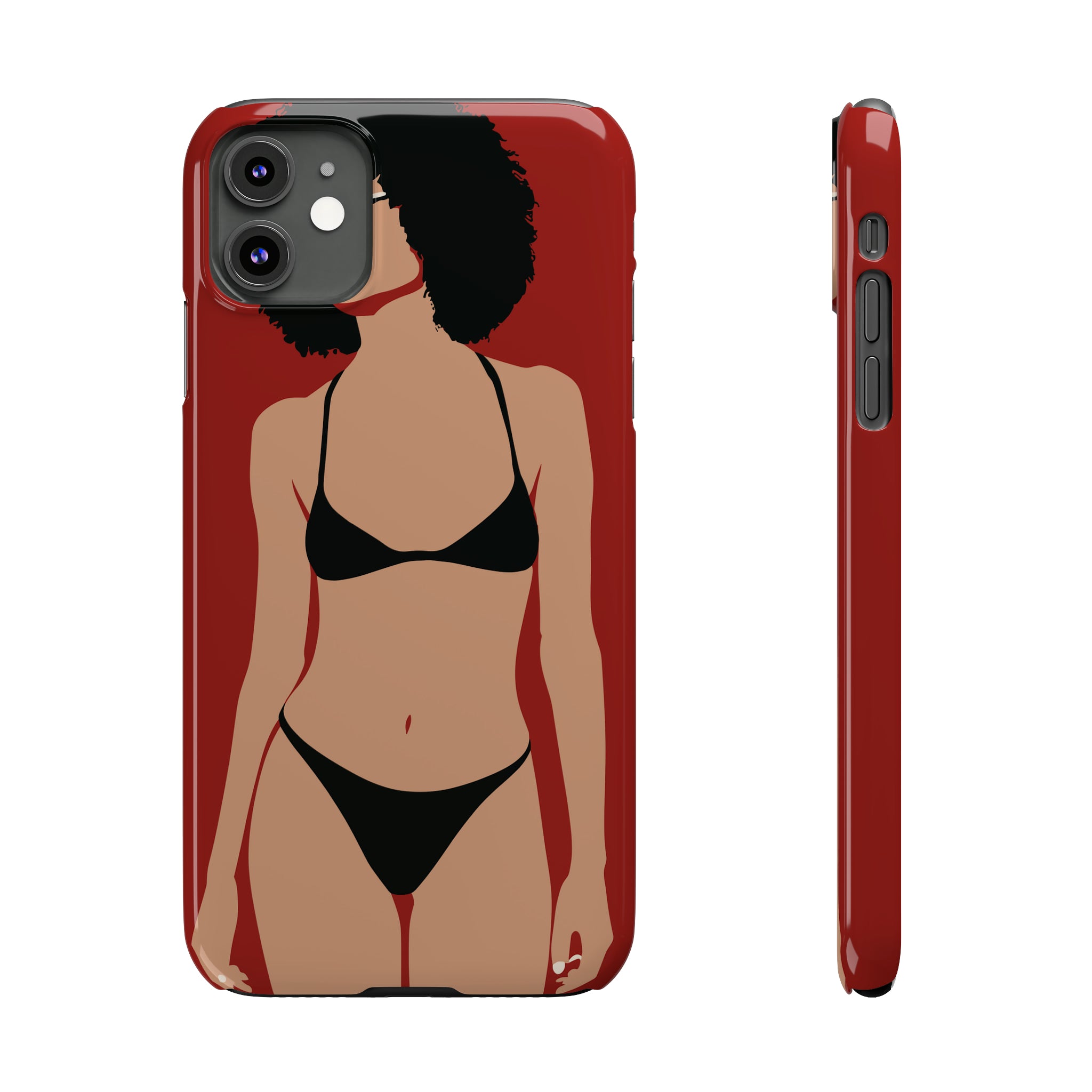 iPhone's lady in red Phone Cases