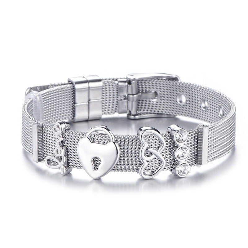 Keeper Stainless Steel Mesh Bracelet