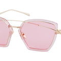 STORY 2018 Brand Arrow Oversized Sunglasses Women Fashion Metal Frame Cat Eye Glass Pink Black Yellow Shades Eyewear Female