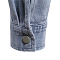 Vintage Jacket European Size Lapel Washed Denim Top