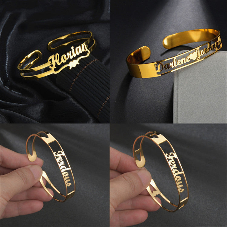 Customized Name Stainless Bracelet