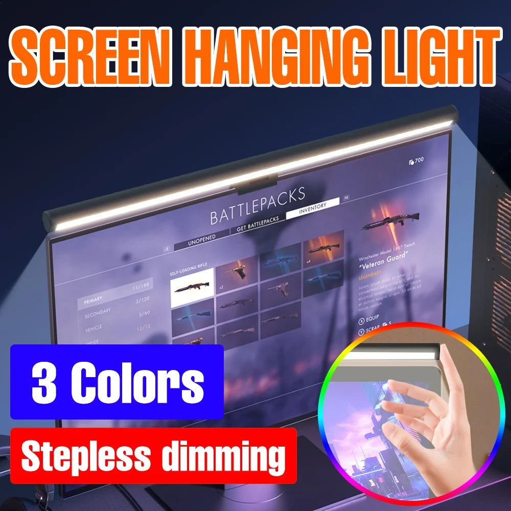 Led Monitor Light Bar Screen Hanging Light Desk Lamps Monitor For PC Gaming Lighting Study Eye Protection Dimmable Office Home