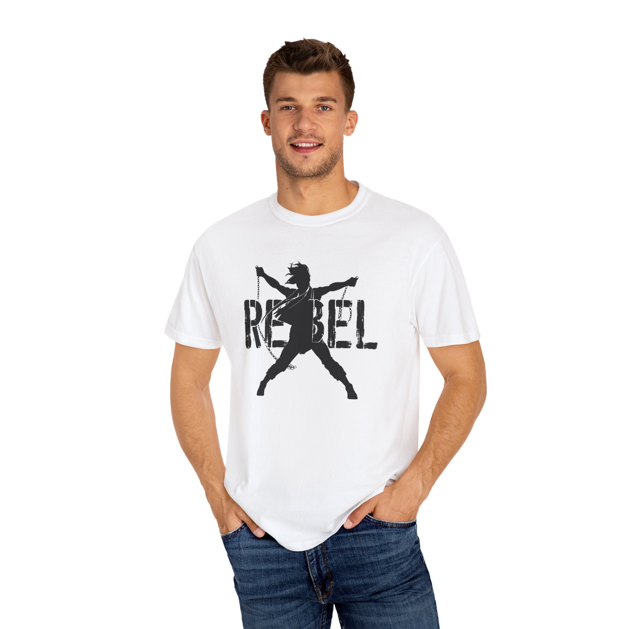 Rebel Unisex Garment-Dyed T-shirt