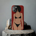 iPhone's lady in red Phone Cases