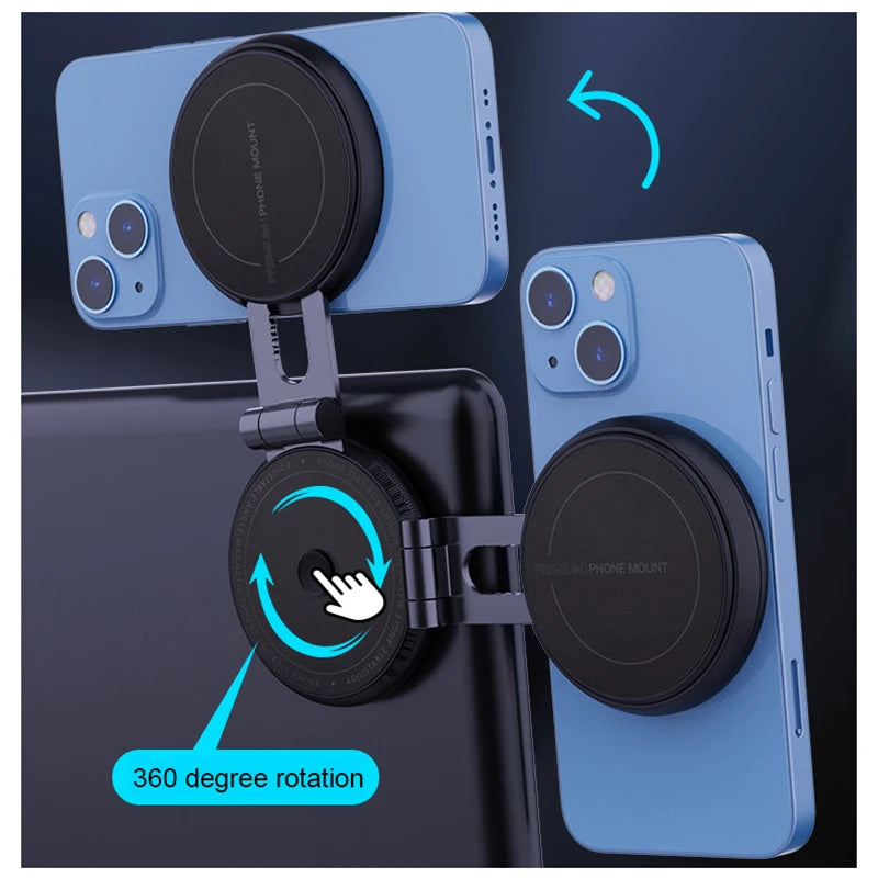 Magnetic Car Phone Holder - Wireless Charger 360 Rotation