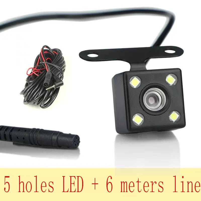 5Pin Car Mounted  Car DVR 4LED Rear View Camera 170° Motor Vehicle Mirror Dash Cam DVR Rear View Camera 2.5mm Waterproof