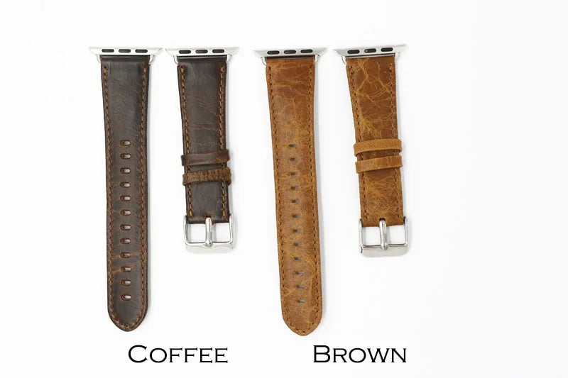 Handmade Vintage Leather iWatch Strap